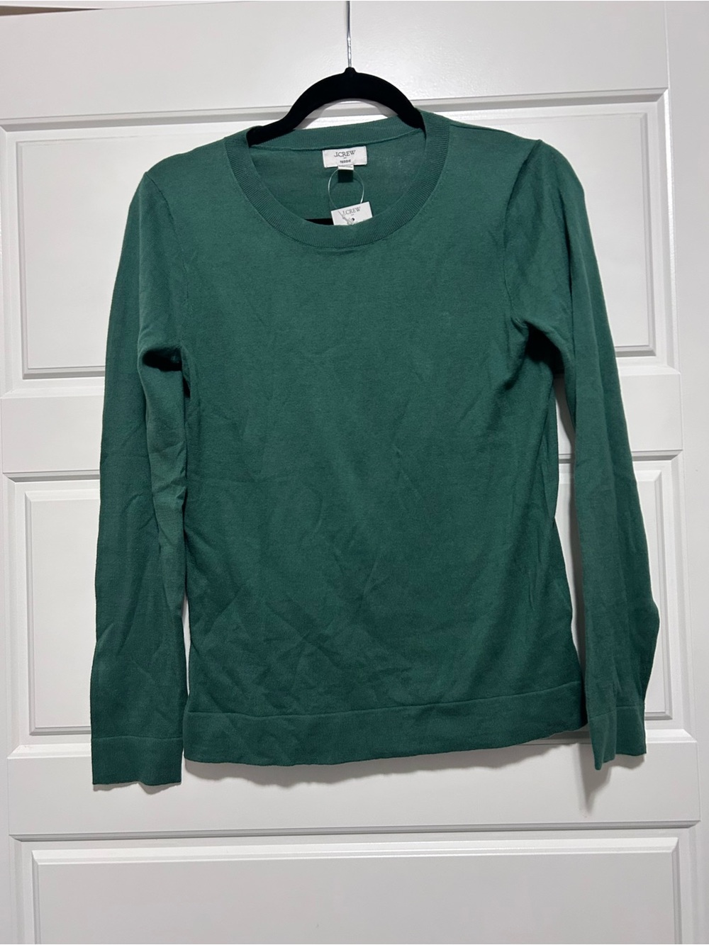 J. Crew Forest Green Long Sleeve Crewneck Sweater